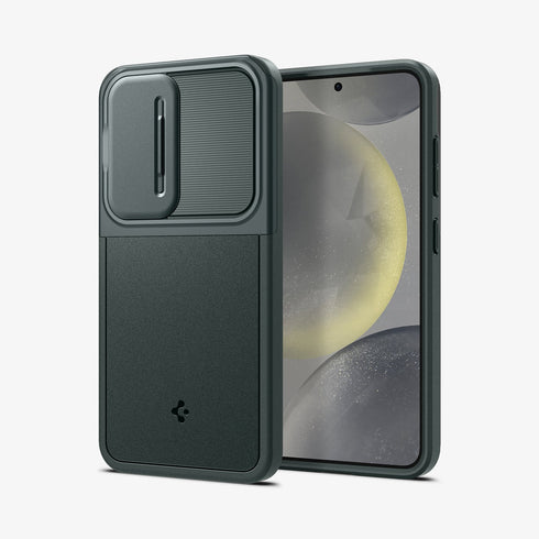 ACS07313 - Galaxy S24 Ultra Case Optik Armor in Black showing the back